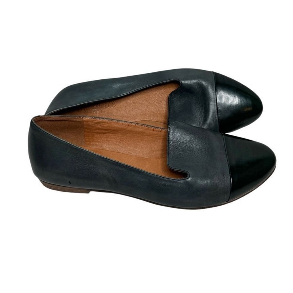 Madewell Black Leather Women's Slip-On Flats